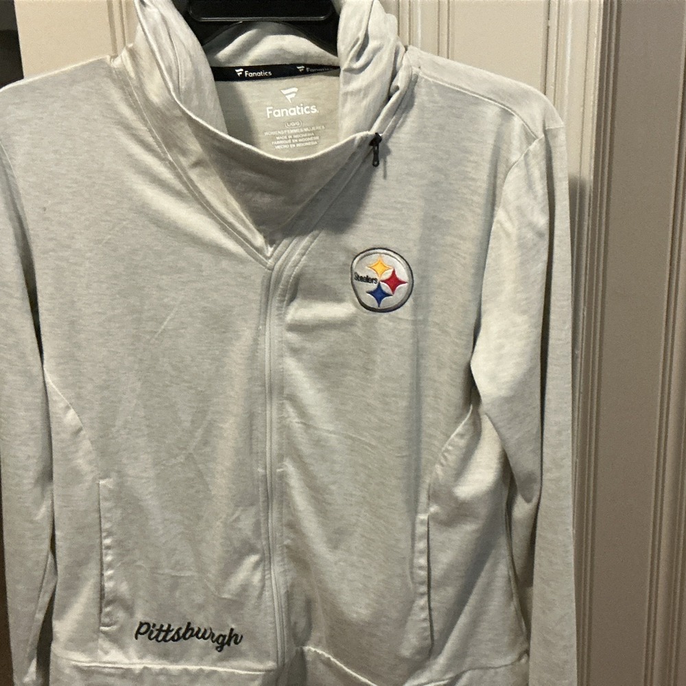 Fanatics Steelers Size Large Sleeve Full Zip